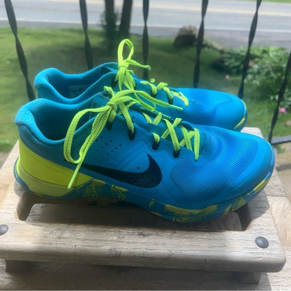 Women's Nike Metcon 2 Amp Blue/Volt 843972-400 Training Athletic Shoes Sz 9M - Picture 6 of 11